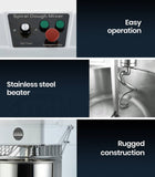 EUROCHEF 30L Spiral Dough Mixer Commercial Machine Bakery Bread Kneader Litre Small