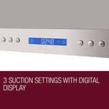 EuroGrille Commercial Rangehood 1500mm Stainless Steel Outdoor Range Hood Canopy