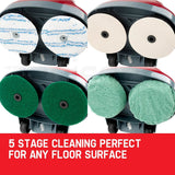 AUCH Floor Polisher 5in1 Electric Timber Hard Tile Waxer Buffer Cleaner Carpet Rug Scrubber