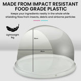 EUROCHEF Commercial Fairy Floss Cotton Candy Maker Machine Bubble Cover 52cm