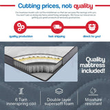 Kingston Slumber Wooden Bed Frame Single Mattress Medium Firm Bedroom Furniture Kids Adults