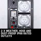 Portable Diesel Generator GenPower 8.4kW Peak Single Phase Key Start 460cc Engine Commercial