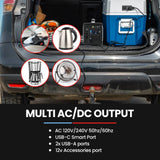 GENPOWER Portable Power Station 300W/600W 307Wh Lithium Solar Generator Camping Off Grid Supply System