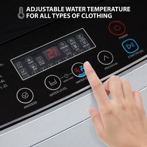 CARSON 7kg Top Load Washing Machine Home Laundry Clothes Washer Dry Wash Platinum