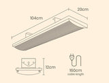 BIO Electric Outdoor Strip Heater Patio Radiant Panel Bar Wall Ceiling 2 X 2400W