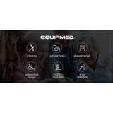 EQUIPMED Knee Walker Scooter,  Suspension, Disc Brakes, Silver