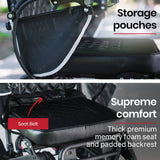 Equipmed Power Electric Wheelchair, Folding, 15km Max Range, Aluminium Frame, Lithium Battery, Black