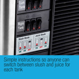 POLYCOOL 24L Slushie Machine 2 x 12L Commercial Granita Slush Maker Slurpee Slushy Juice