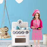 ROVO KIDS Retro Wooden Kitchen Toy Pretend Play Set Children Wood Oven Toddlers