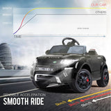 ROVO KIDS Ride-On Car Electric Battery Childrens Toy Powered w/ Remote 12V Black