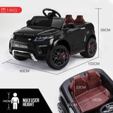 ROVO KIDS Ride-On Car Electric Battery Childrens Toy Powered w/ Remote 12V Black