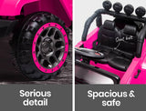 ROVO KIDS Electric Ride On Car 12V 4WD Jeep Inspired Girls Toy Battery Girls
