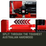 Baumr-AG 65 Tonne Petrol Hydraulic Wood Horizontal and Vertical Towed Log Splitter with Detachable 4-Way Wedge - HPS800