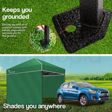 Red Track 3x3m Folding Gazebo Shade Outdoor Pop-Up Green Foldable Marque