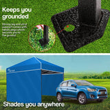 Red Track 3x3m Folding Gazebo Shade Outdoor Pop-Up Blue Foldable Marquee