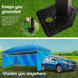 Red Track 3x6m Folding Gazebo Shade Outdoor Blue Foldable Marquee Pop-Up