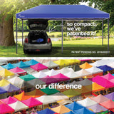 Red Track 3x6m Folding Gazebo Shade Outdoor Navy Foldable Marquee Pop-Up