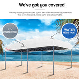 Red Track 3x6m Folding Gazebo Shade Outdoor White Foldable Marquee Pop-Up