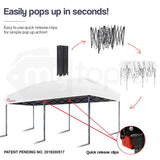 Red Track 3x6m Folding Gazebo Shade Outdoor White Foldable Marquee Pop-Up
