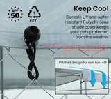 NEATAPET 3x3m Dog Enclosure Pet Playpen Outdoor Wire Cage Puppy Fence with Cover Shade