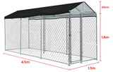 NEATAPET 4.5x1.5m Dog Enclosure Pet Playpen Outdoor Wire Cage Puppy Fence with Cover Shade