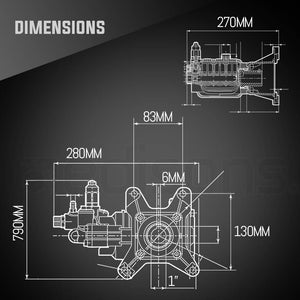 Pressure Washer Pump 4000psi RSV4G40 AR Annovi Revereri suits most 9-13 HP