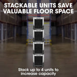 Baumr-AG 50L/day Commercial Air Dehumidifier for Mould, Portable, Stackable, LCD Display, Wheels