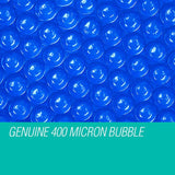 AURELAQUA Solar Swimming Pool Cover + Roller Wheel Adjustable 400 Bubble 6 x 3.2