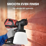 BAUMR-AG 20V Electric Paint Sprayer Cordless Air Spray Gun Kit, Lithium Battery with Fast Charger