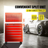 BULLET 15 Drawer Tool Chest Box Cabinet Storage Box Trolley Rolling Toolbox