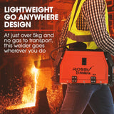 ROSSI 120 Amp Portable Inverter MMA MAG Gasless Lift-Arc Welder