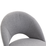 Fabric Office Chair Computer Upholstered Swivel Home Desk Chair  Grey