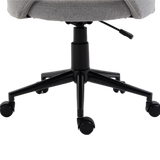 Fabric Office Chair Computer Upholstered Swivel Home Desk Chair  Grey