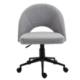 Fabric Office Chair Computer Upholstered Swivel Home Desk Chair  Grey