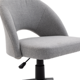 Fabric Office Chair Computer Upholstered Swivel Home Desk Chair  Grey