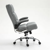 Soft Linen Home Ergonomic Swivel Adjustable Tilt Angle and Flip-up Arms Office Chair