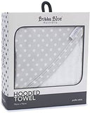 Bubba Blue Grey Polka Dots Hooded Towel