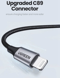 UGREEN USB-A to  Cable 1m (Aluminium case, Black) - 60156