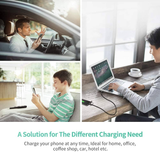 UGREEN USB-A To Micro USB++Type C (3 in 1) Cable (Black, 1m) - 80326