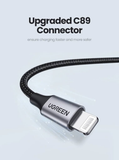 UGREEN USB-A to  Cable 1m (Aluminium case, Silver) - 60161