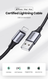 UGREEN USB-A to  Cable 1m (Aluminium case, Silver) - 60161