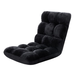 EKKIO Adjustable Floor Chair Lounge Sofa Bed Recliner (Black) EK-FLSR-101-LZQ