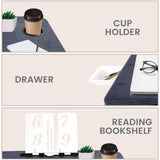 EKKIO Extra Large Multifunctional Portable Bed Tray Laptop Desk (Black) EK-BT-101-OEJ