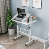 EKKIO Mobile Desk Half Tilt White EK-MD-100-VAC