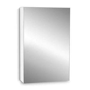 EKKIO Bathroom Vanity Mirror with Single Door Storage Cabinet (White) EK-VMS-100-LR