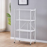 EKKIO Foldable Storage Shelf 4 Tier (White)