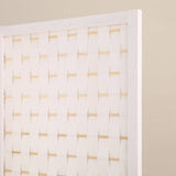 EKKIO 4-Panel Pine Wood Room Divider (White) EK-RD-101-SD