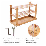 EKKIO 2-Tiers Bamboo Bench 70cm EK-BB-100-DH