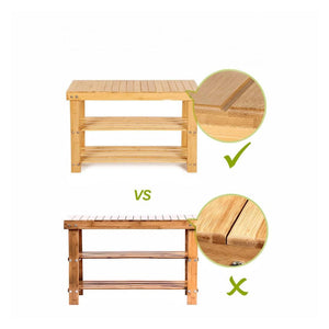 EKKIO 2-Tiers Bamboo Bench 70cm EK-BB-100-DH