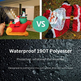 Festiss 2.2m Santa and Reindeer Christmas Inflatable with LED FS-INF-09